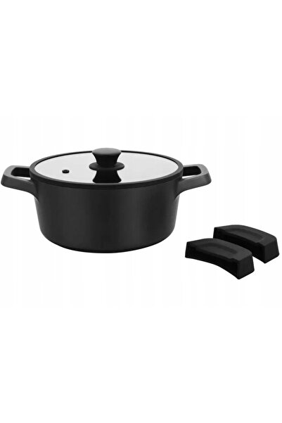 NO BRAND SET VASE DE GĂTIT PENTRU INDUCȚIE ȘI ARAGAZ HOBART GREBLON 6ELE CU C...
