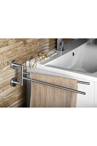 NO BRAND Bemeta NEO Suport dublu rotativ pentru prosoape 104204105