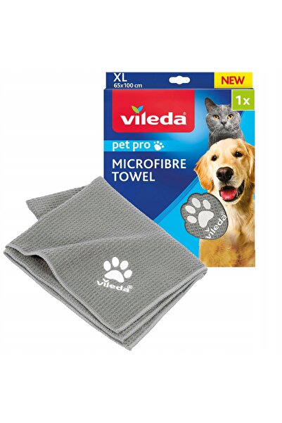 Vileda Prosop din microfibră pentru animale de companie 65x100cm XL Gri