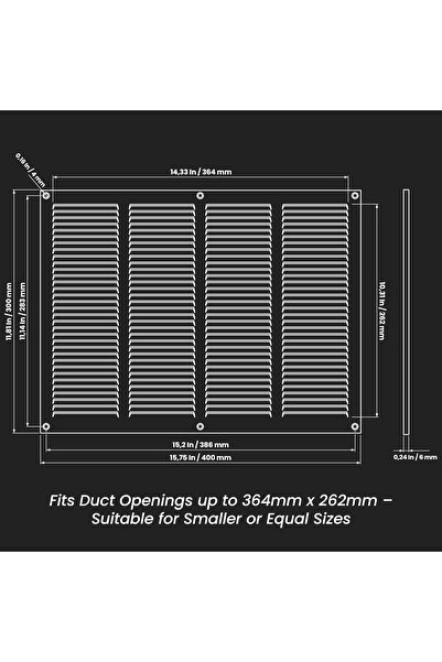 Europlast Grilă de ventilație albă 40x30 cm, capac din oțel cu plasă anti-ins...