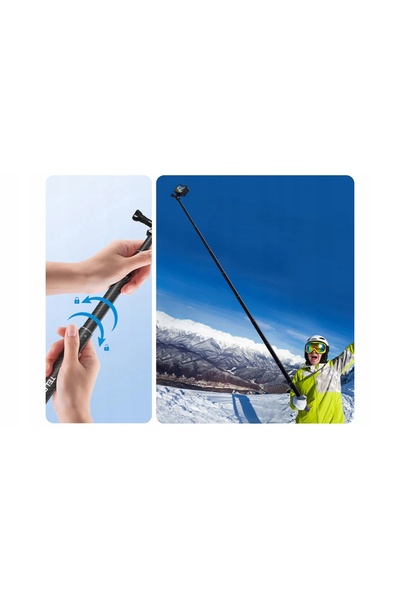 NO BRAND Telesin GP-MNP-300-3 | Selfie stick din fibră de carbon, lung de 3m