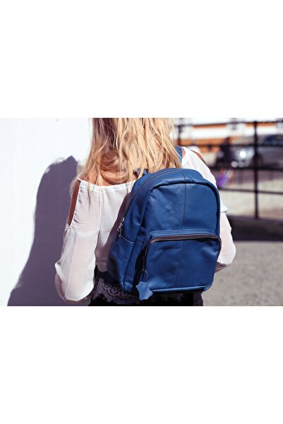 NO BRAND Rucsac de damă din piele naturală, clasic, capacitate mare, Beltimore