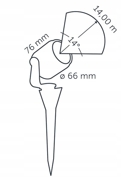 NO BRAND Reflector IN-LITE BIG SCOPE NARROW negru