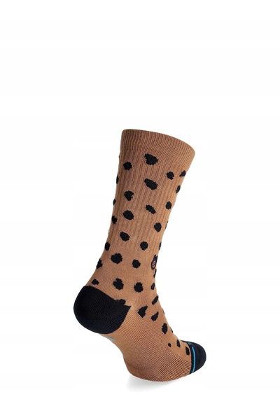 NO BRAND Șosete pentru femei Stance Leopard Crew – maro, mărimea 38-42