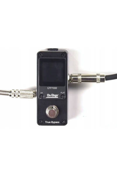 NO BRAND Mini-tuner cromatic cu rezonator de podea pentru chitară bas On Stag...