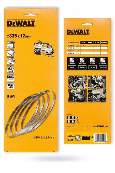 Dewalt Lame de ferăstrău pentru DCS371N Bi-Met 14TPI DT8450