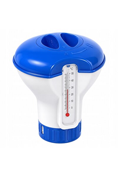 NO BRAND Kit piscină: Termometru Bojka + Tablete mini multi-clor 20g AQUAKING