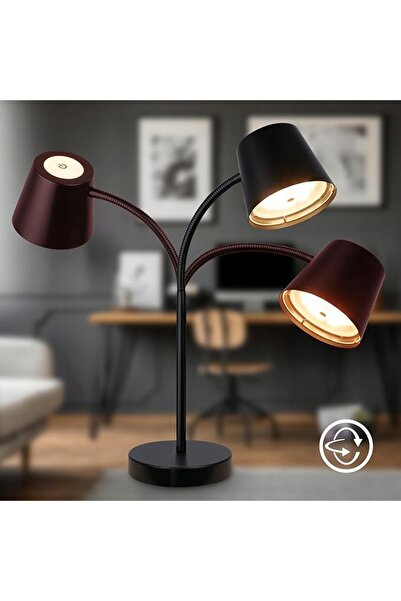 NO BRAND Lampă de masă/noptieră LED, fără fir, cu control tactil, pentru citit
