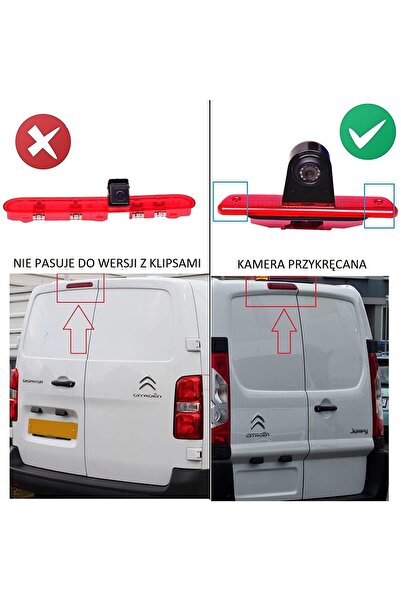 NO BRAND CAMERĂ DE MARȘARIER ÎN FARUL FIAT SCUDO 2007-2016 FHD 1920x1080p FIS...