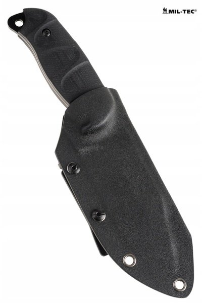 Mil-Tec Cuțit cu lamă G10 de 11,5 cm din oțel 440A, teacă Kydex cu clemă