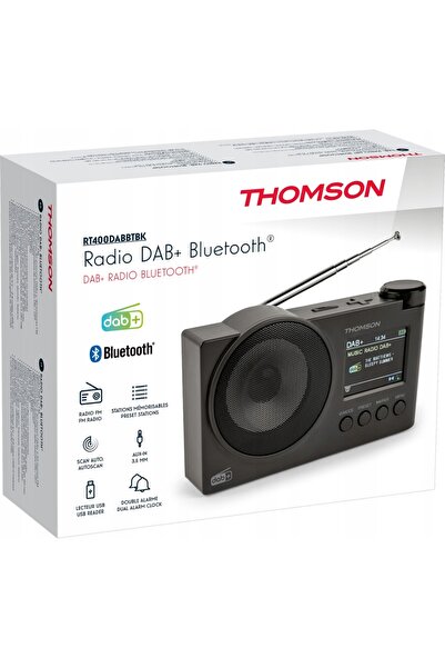 THOMSON Radiouri de rețea DAB+ FM RT400DABBTBK