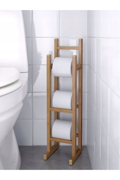 NO BRAND IKEA RAGRUND suport de hârtie igienică din lemn de bambus