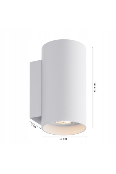NO BRAND Aplică de perete Zuma Line albă GU10 50 W