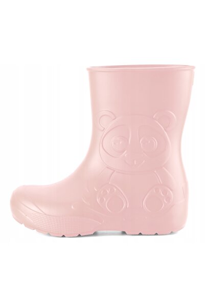 NO BRAND Cizme de ploaie pentru copii cu motiv Panda, cizme de cauciuc cu ins...