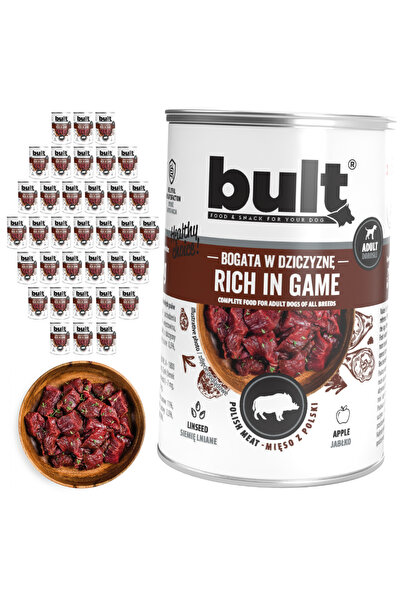 Bult Hrană umedă completă pentru câini, bogată în carne de vânătoare, conserv...