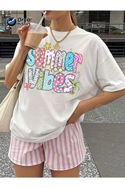 2BIR Color Matching Vibes, Multi-Texture Letters, Vitality Printed Women'S To...