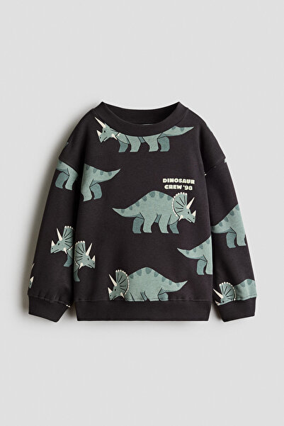 H&M Baskılı Sweatshirt