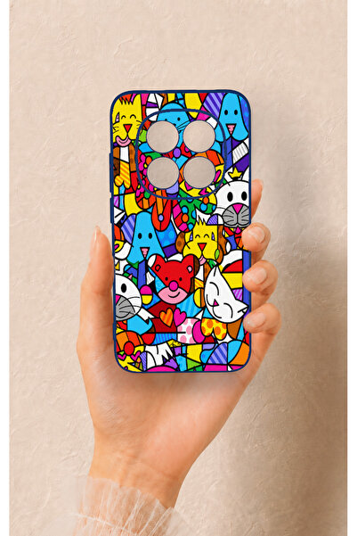 Vip Case Redmi Note 15 Pro 5G Uyumlu Britto Garden Desenli Silikon Kılıf