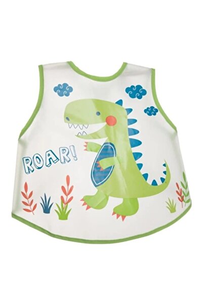 CATIANO Bavetă transparentă cu model de dinozauri verde-albaștri „Răcnește!” ...