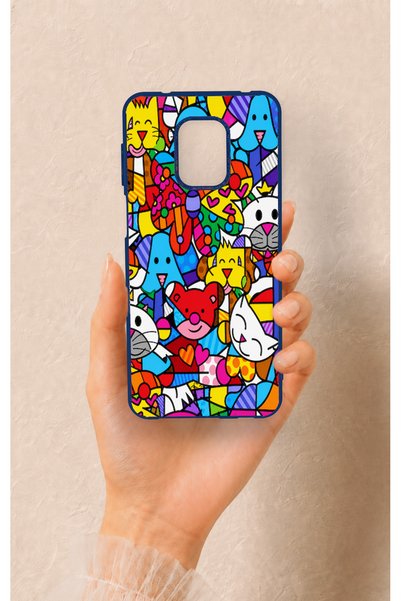 Vip Case Redmi Note 9 Pro 9S Compatible Britto Garden Patterned Silicone Case
