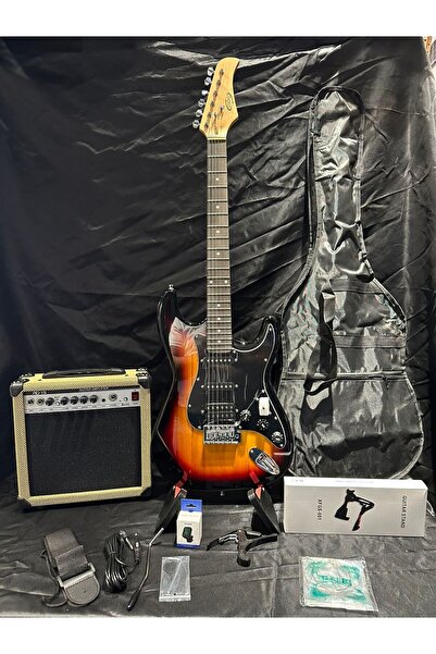 Sazhane Günışığı Elektro Gitar Full Set – 15W Bluetooth Amfi