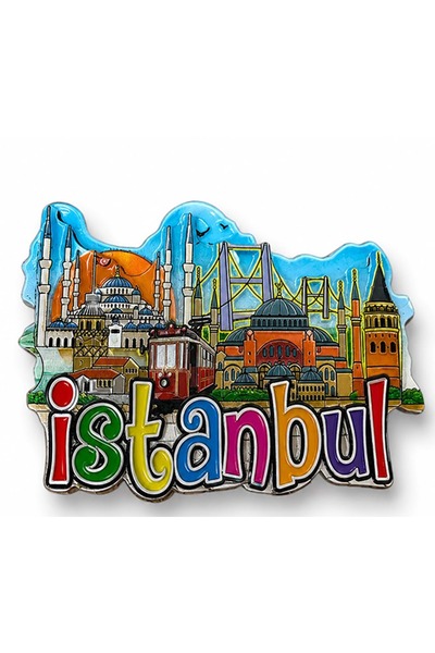 Store İstanbul Temalı Silikon Buzdolabı Magneti 9 x 6,5 Cm – Dekoratif İstanb...