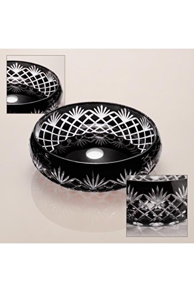 AKDEN STORE Crystal Decor Handcrafted Water Lily Glass Bowl - Presentation Bo...