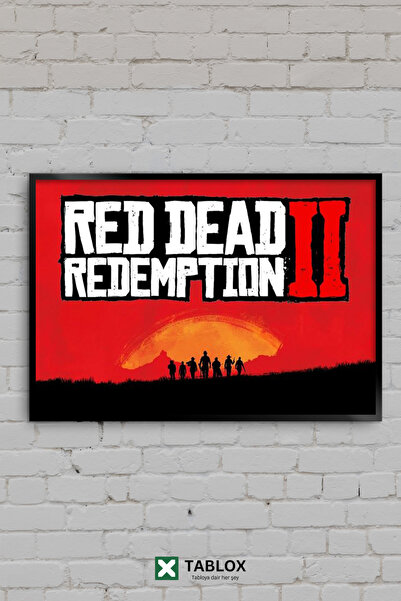 TABLOX Red Dead Redemption II Cowboy Wild West Game Logo Διακοσμητικός πίνακα...
