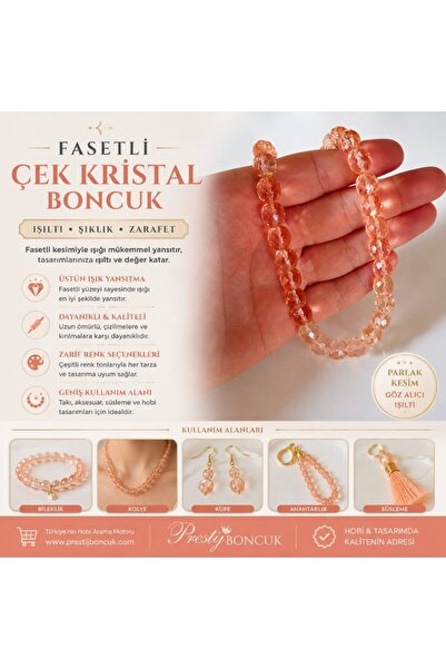 Kanguroom 10 mm Faceted Czech Crystal Beads – Salmon / Light Orange – 1 Stran...