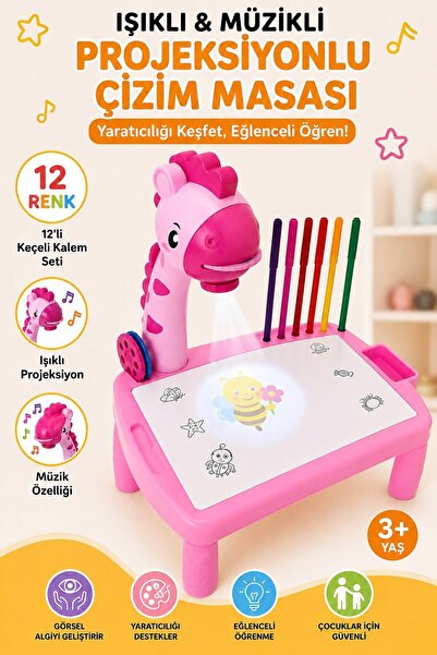 Projeksiyonlu Çocuk Çizim ve Boyama Masası
