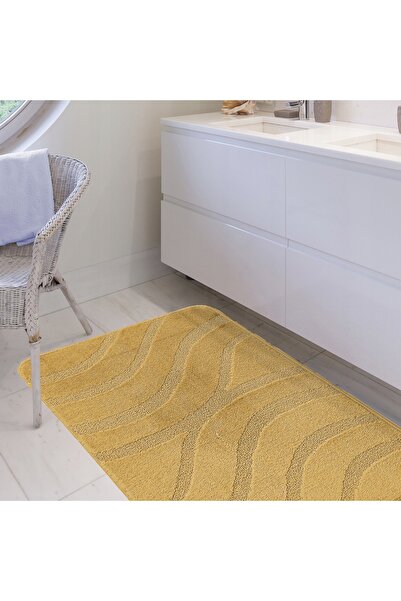 NO BRAND Covorașe de baie cu decupaj, Set Symphony Saffron, 50 cm x 80 cm și ...