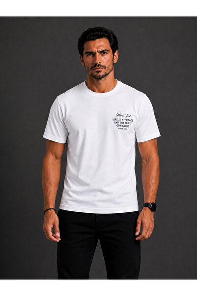 Marine Spirit Baskılı Erkek T-Shirt