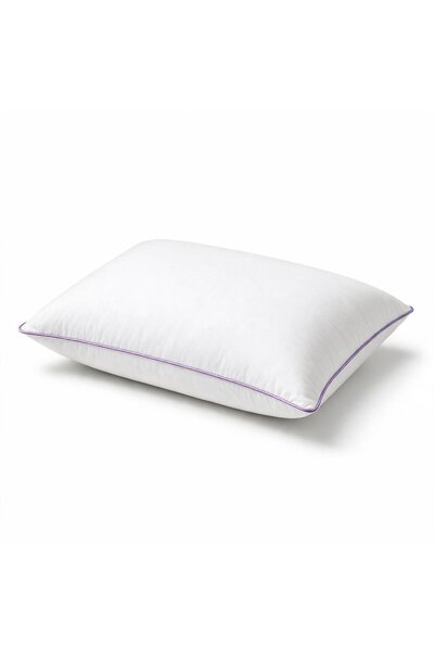 Binna Soft Eco Biyeli Yastık 50x70 cm 600 gr Boncuk Silikon Elyaf Dolgulu - Lila