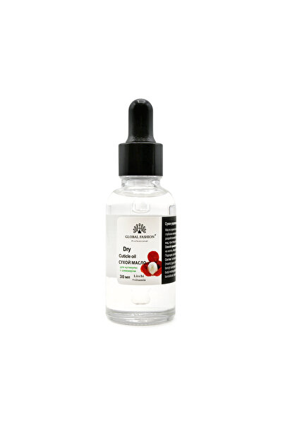 global fashion Set 2 x Ulei de cuticula cu pipeta, aroma de lychee, 30ml
