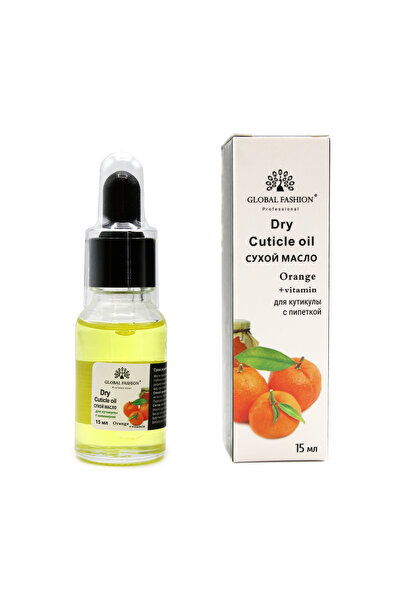 global fashion Set 2 x Ulei de cuticula cu pipeta, aroma Portocală, 15ml