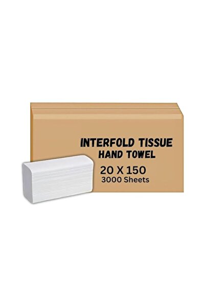Generic Brand Salwa Interfold Hand Towel embossed Tissue Paper carton - 150 x...