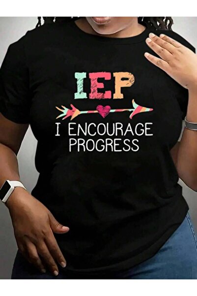 26LIK تي شيرت Iep I Encourage Progress Special Education Teacher Back To Scho...