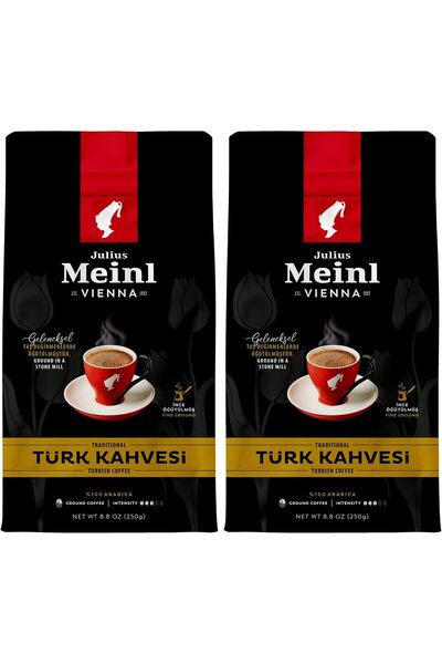 Julius Meinl Traditional Stone Mill Ground Turkish Coffee, Medium Roasted, 10...