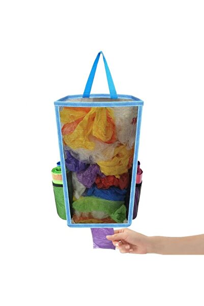 Generic X spring Plastic Bag Holder, Large Capacity Mesh Storage Bag Dispense...
