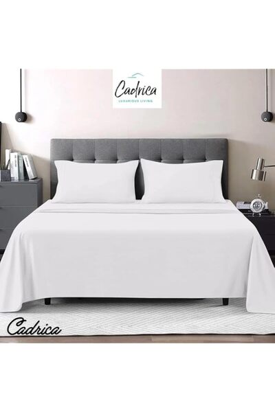 Generic 4 PCS BED SHEET SET – Breathable, Cool, Easy Fit, Deep Pocket, Super ...