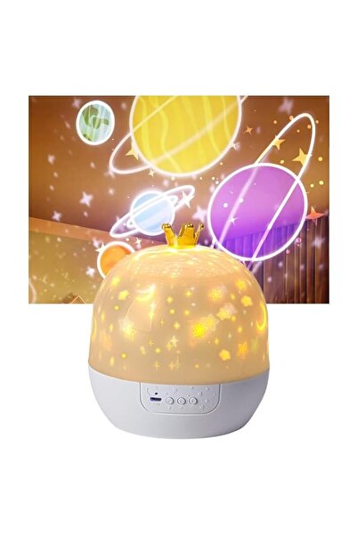 Generic Brand Star Night Light Projector with Crown, 360° Rotating Galaxy Lam...