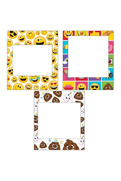 Generic Brand Creative Converting Emojions Photo Frame 3 Pieces