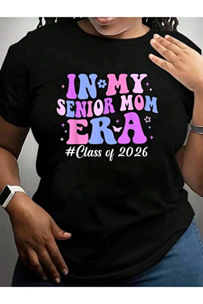 23ERVA تي شيرت In My Era Class Of Groovy Senior Mom 2026 Back To School أسود ...