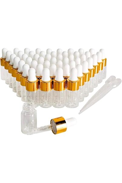 Generic Brand 50Pcs 3ml Clear Plastic Dropper Bottles, Mini Refillable Sample...