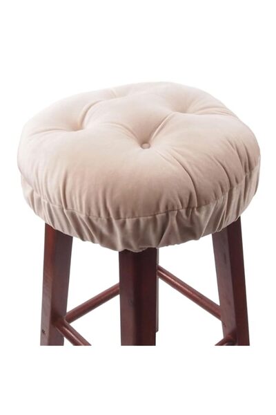 Generic Brand Augld Bar Stool Cushion Soft Velvet Padded Round Stool Cover 12...