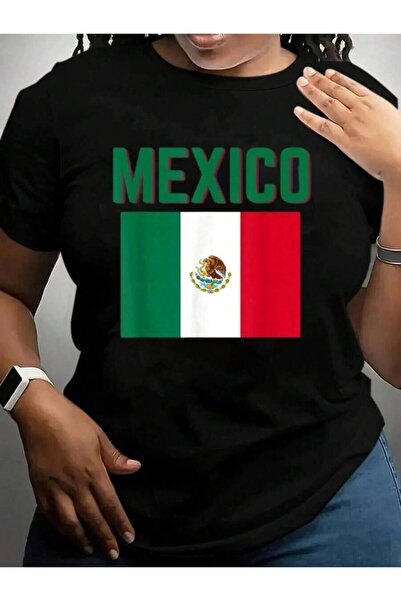 kai22 Mexico, Men, Women, Mexican Flag T-Shirt, Black Graphic T Shirts, Tee