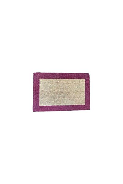 Generic Brand Arvix Bleached Bordered Coir Mat, Size-40 x 60 x 15 cm, Multi, One