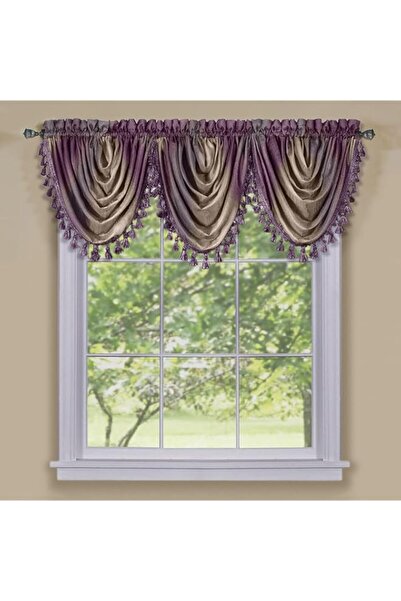 Generic Achim Home Furnishings Ombre Waterfall Window Curtain Valance, 46" x ...