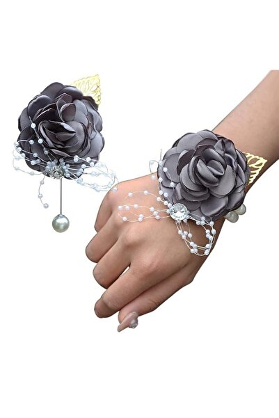 Generic Wrist Corsage, Rose Bridesmaid Wedding Flowers, Prom Corsage and Bout...