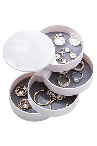 Generic Brand Jewelry Organizer, Rotatable Small Jewelry Box Earring Holder f...